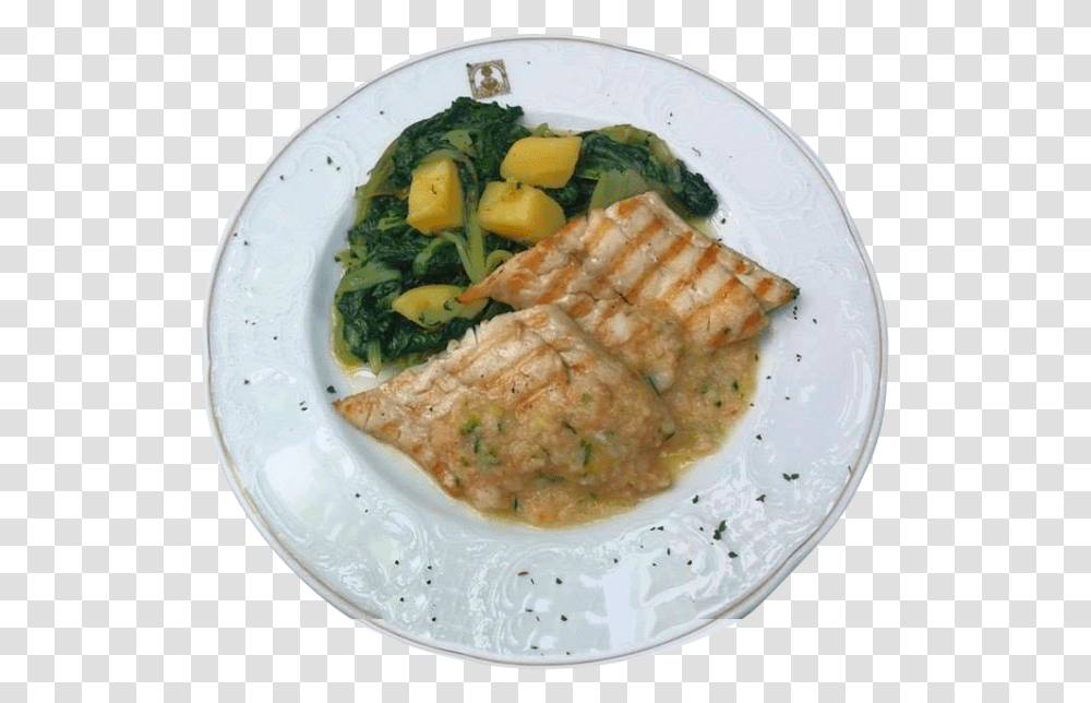 Fish Fry On A Bed Of Arugula Scaloppine, Dish, Meal, Food, Plant Transparent Png