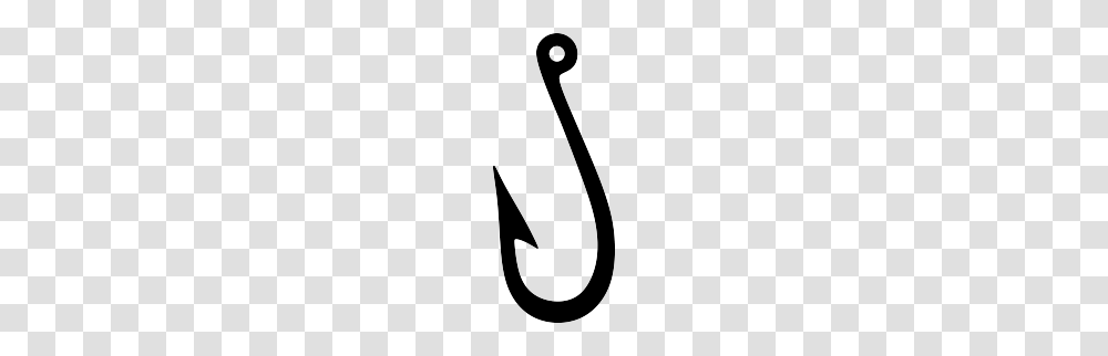 Fish Hook Silhouette Free Craft Ideas Transparent Png