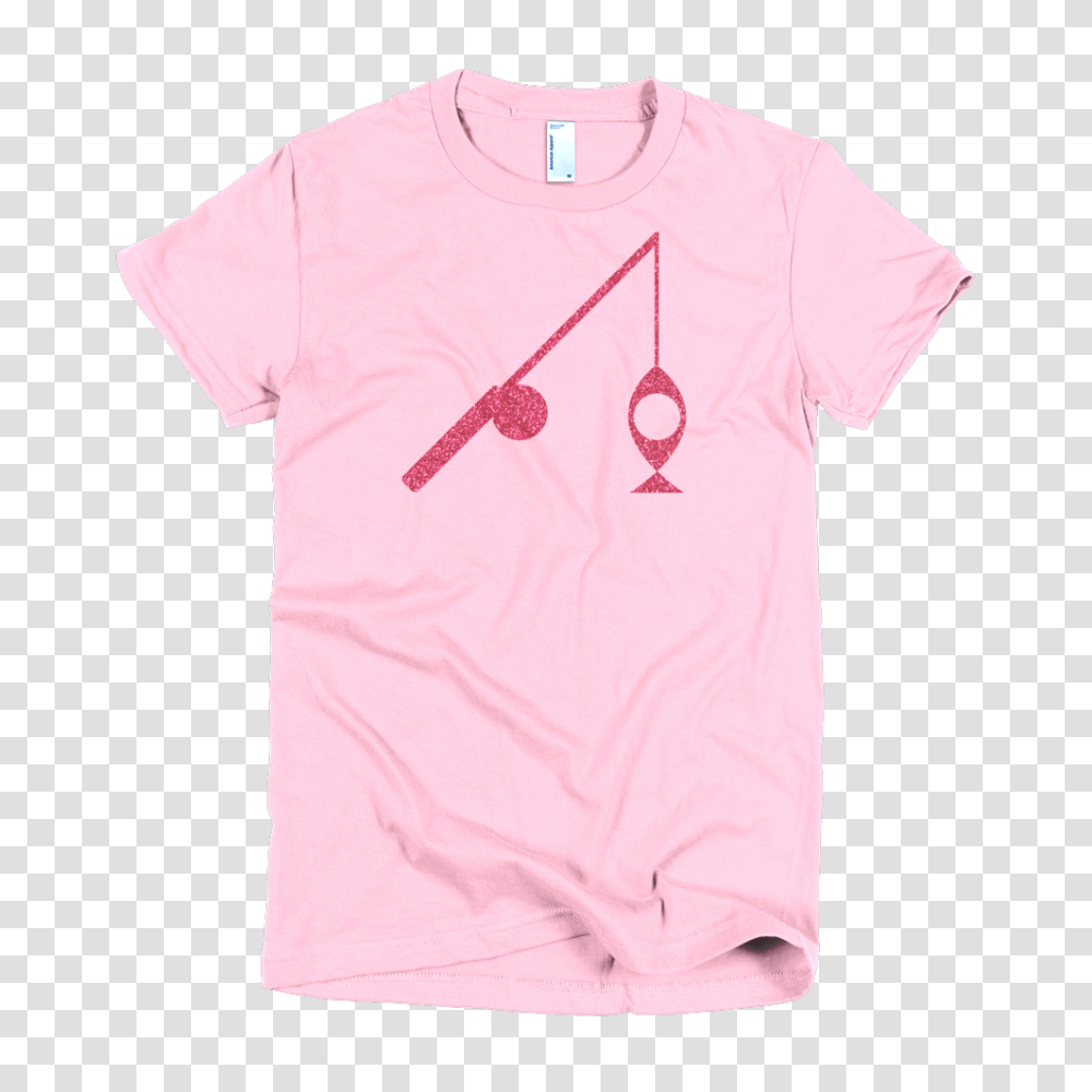 Fish N Pole Custom T Shirt Glitter Pink On Pink Fishing Icons, Apparel, Sleeve Transparent Png