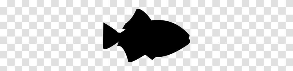 Fish Outline Black Filled Clip Art, Gray, World Of Warcraft Transparent Png
