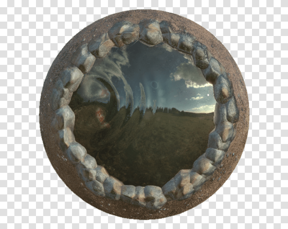 Fish Pond Circle, Turtle, Sphere, Snake, Bronze Transparent Png