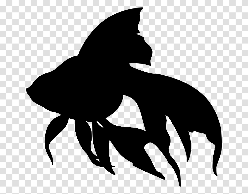 Fish Sea Silhouette Water Creatures Fish Silhouette, Gray, World Of Warcraft Transparent Png