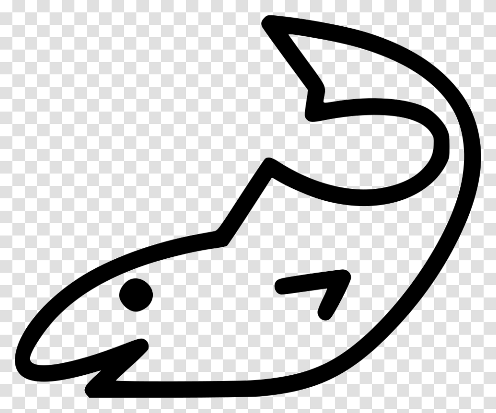 Fish Shark Animal Sea Water Ocean Line Art, Stencil, Label Transparent Png