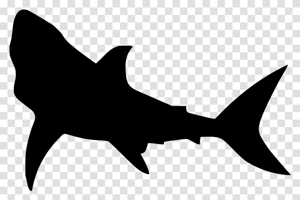 Fish Swimming Great White Shark Silhouette, Gray, World Of Warcraft Transparent Png