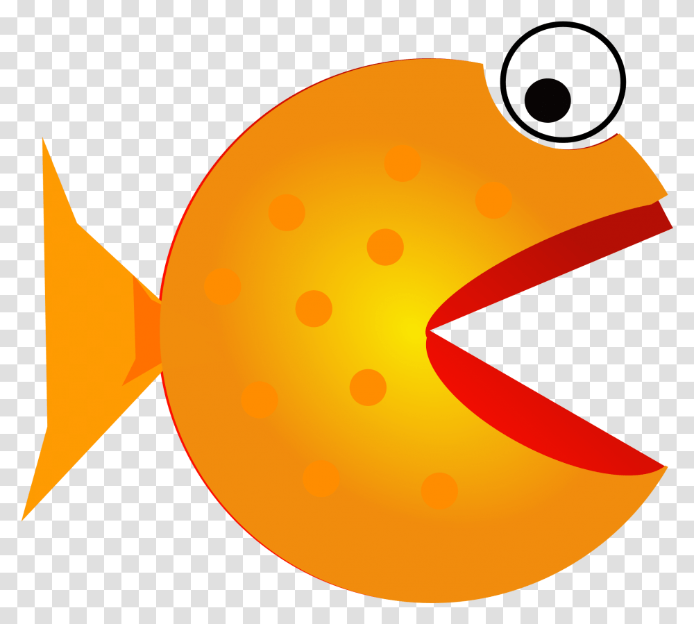 Fish With Mouth Open Clipart Cartoon Fish With Mouth Open, Outdoors, Pac Man, Food Transparent Png