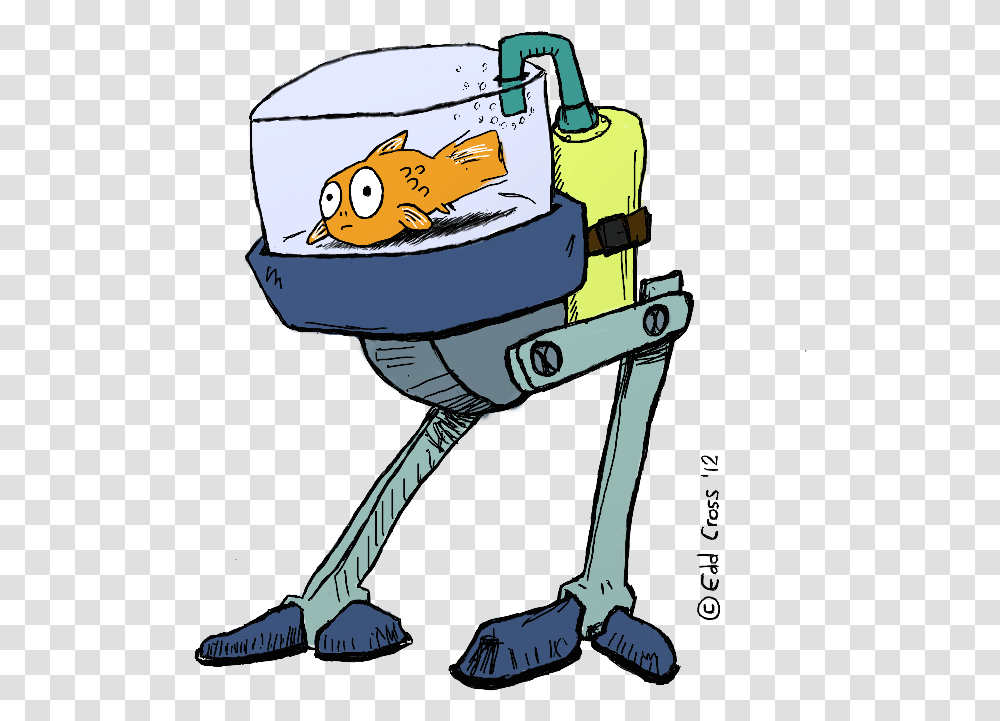 Fish With Robot Legs, Person, Human, Helmet Transparent Png