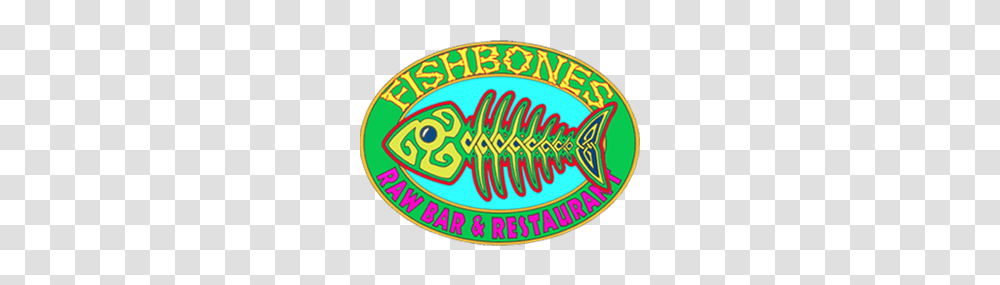 Fishbones Raw Bar Restaurant, Label, Logo Transparent Png