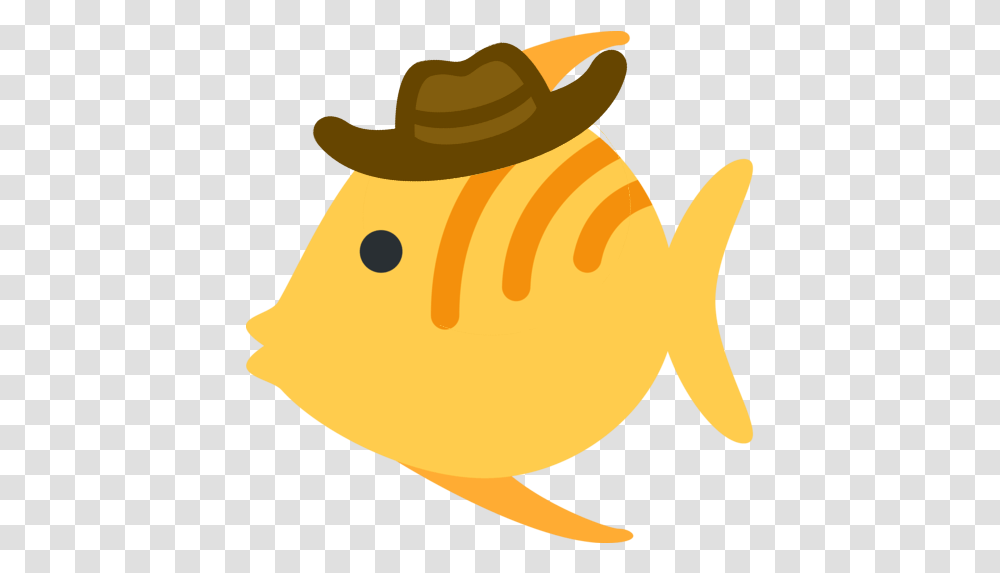Fishcowboy Discord Emoji Cowboy Emojis Discord, Animal, Hat, Clothing, Apparel Transparent Png