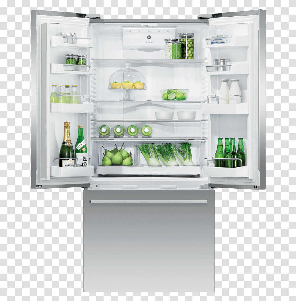 Fisher Amp Paykel French Door Refrigerator 17 Cu Ft Fisher Paykel Activesmart, Appliance, Kitchen Island, Indoors Transparent Png