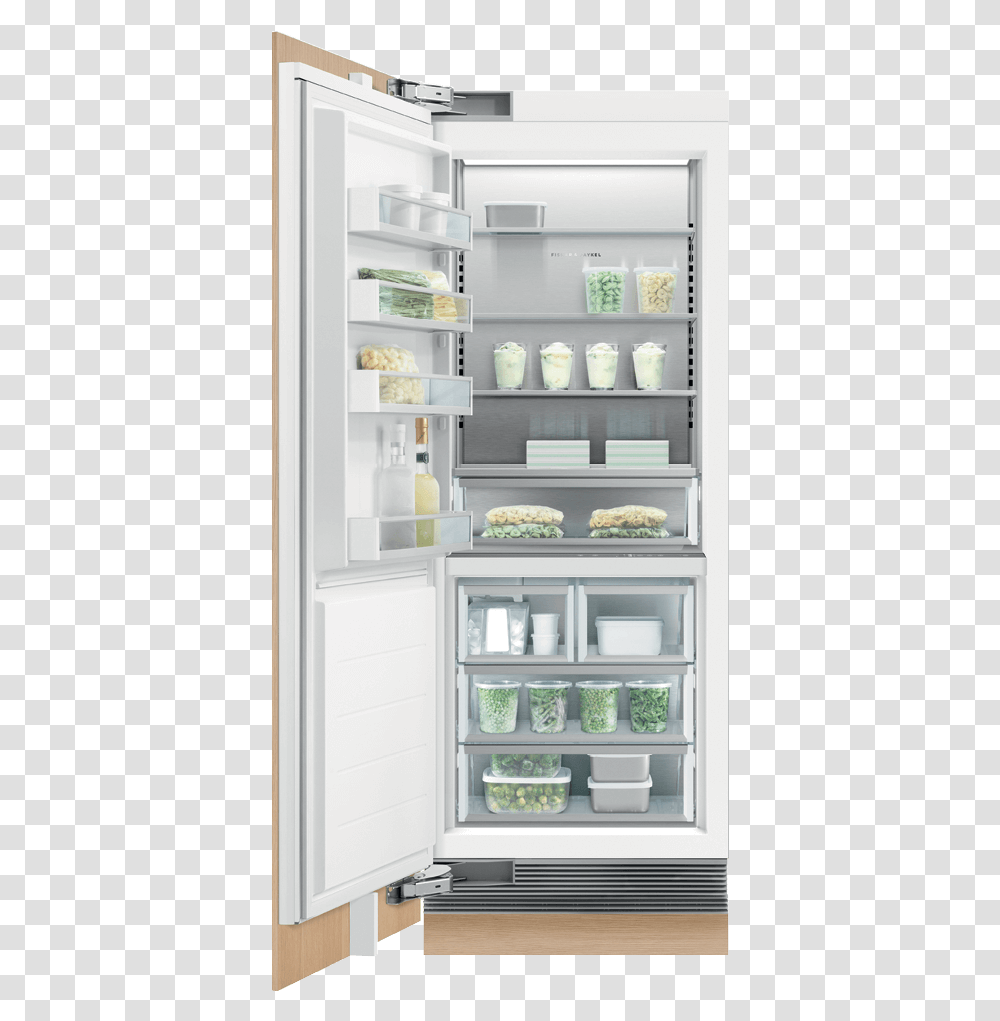 Fisher Amp Paykel Integrated Column Freezer 30 Ice Shelf, Refrigerator, Appliance, Furniture, Cupboard Transparent Png