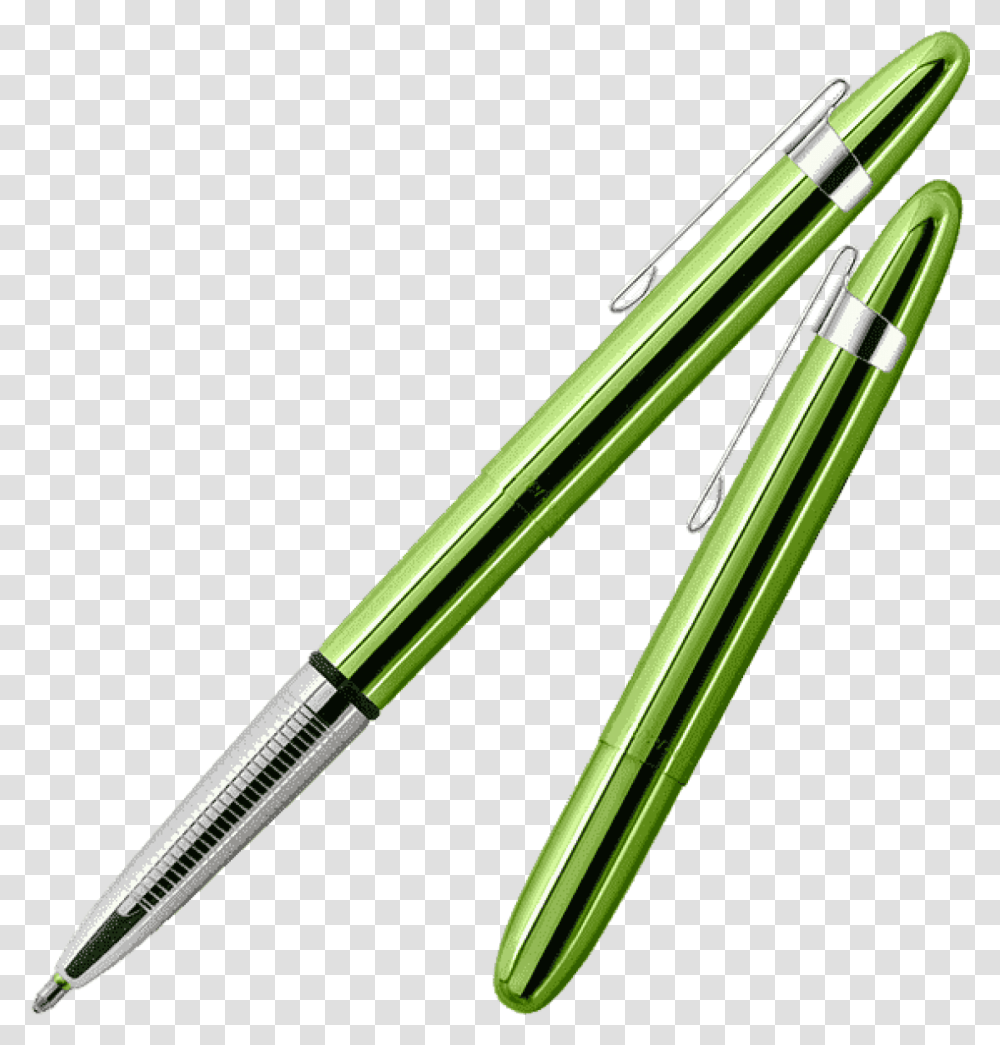 Fisher Space Pen Bullet Lime Green Balpen Met Clip Space Pen, Fountain Pen, Sword, Blade, Weapon Transparent Png