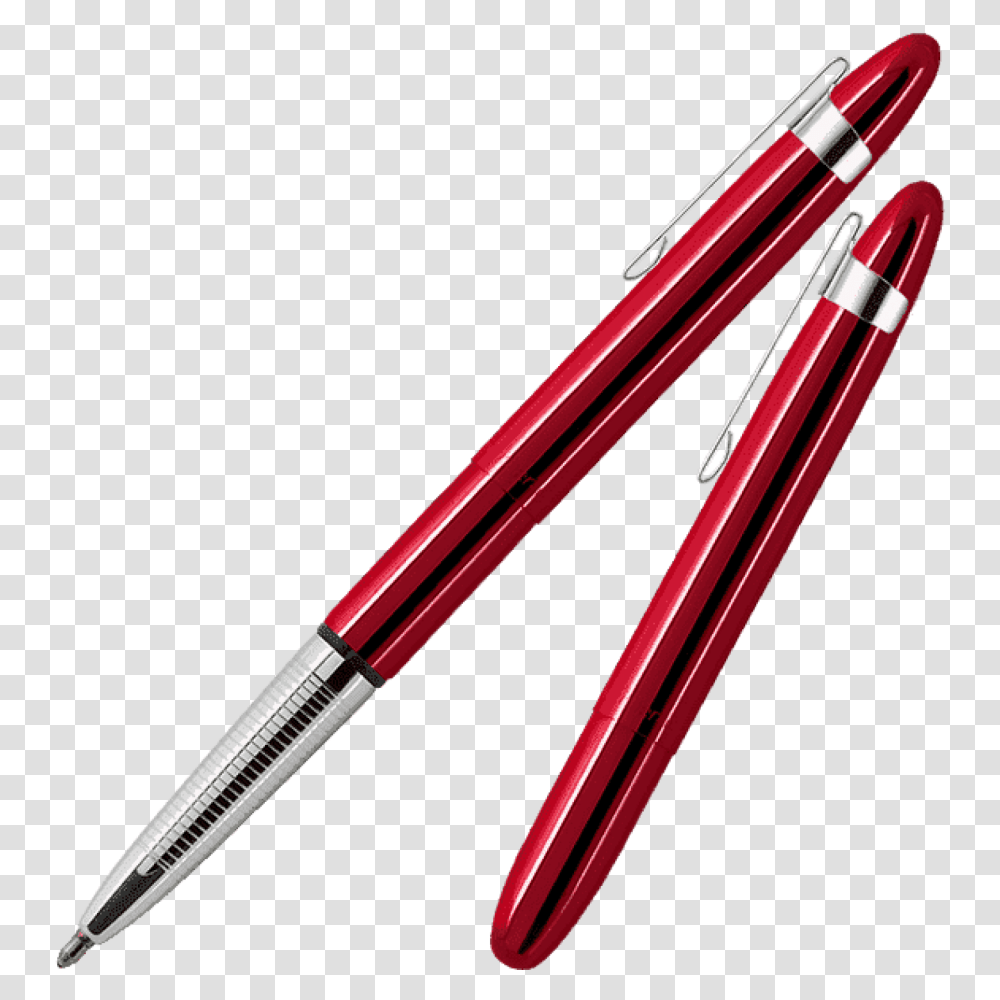 Fisher Space Pen Bullet Red Cherry Ballpoint Pen With Clip, Fountain Pen, Drawing Transparent Png