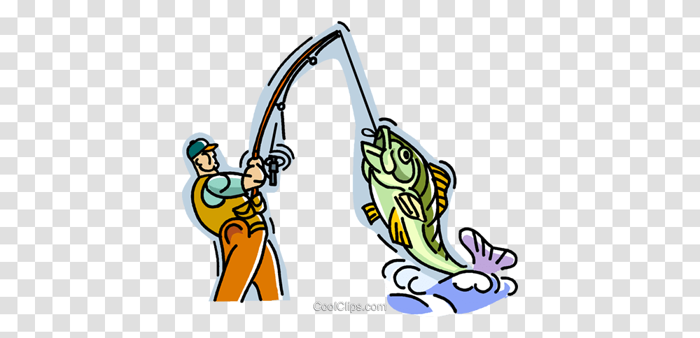 Fisherman Catching A Fish Royalty Free Vector Clip Art, Outdoors, Water, Vegetation, Plant Transparent Png