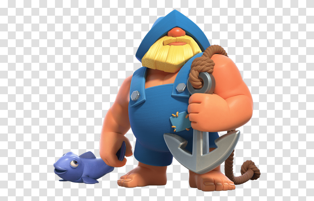 Fisherman From Clash Royale, Person, Human, Toy, Inflatable Transparent Png