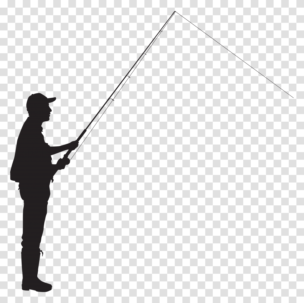 Fisherman Silhouette Clip Art, Cross, Stencil Transparent Png