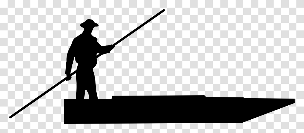 Fisherman Svg Boat Silhouette Man On A Boat Silhouette, Gray, World Of Warcraft Transparent Png