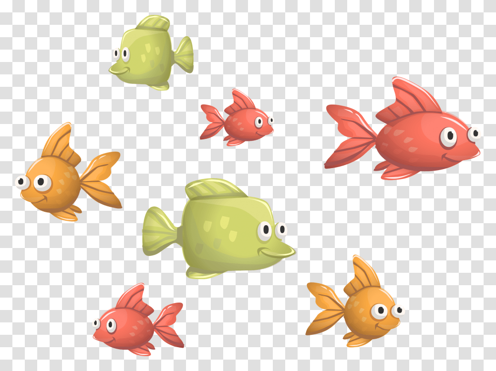 Fishes Clipart Small Fishes, Animal, Goldfish, Sea Life, Carp Transparent Png