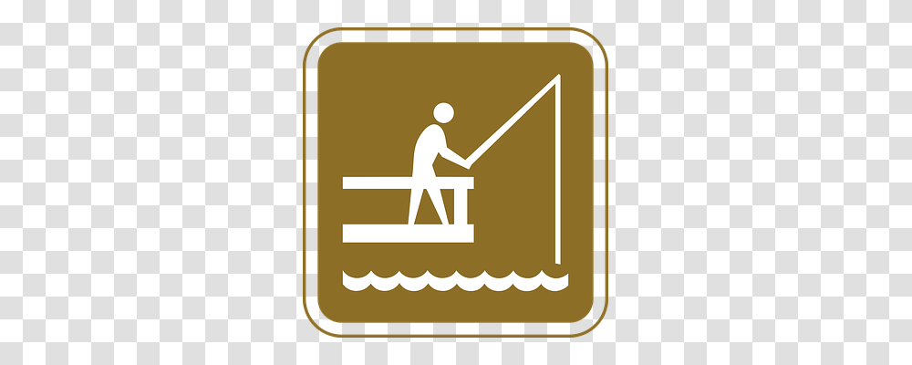 Fishing Symbol, Sign, Road Sign, Pedestrian Transparent Png