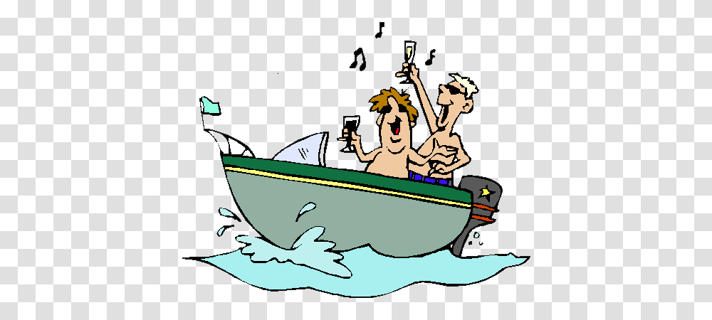 Fishing Boat Clipart Humorous, Vehicle, Transportation, Rowboat, Bird Transparent Png