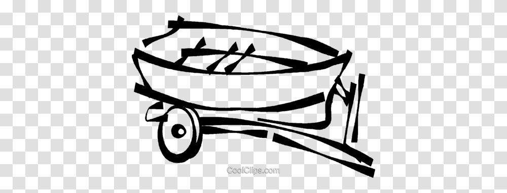 Fishing Boat On A Trailer Royalty Free Vector Clip Art, Utility Pole, Plant, Meal Transparent Png