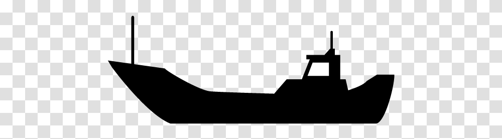 Fishing Boat Silhouette, Gray, World Of Warcraft Transparent Png