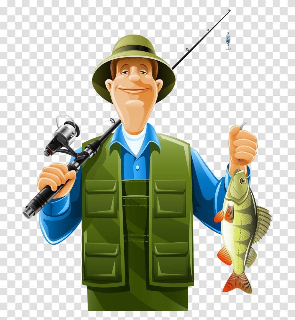 Fishing Clipart Action Fisherman, Toy, Animal, Perch Transparent Png