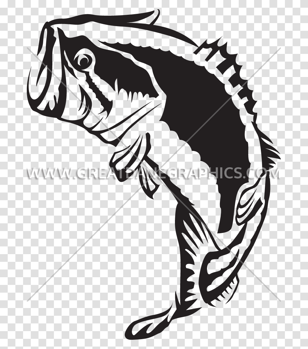 Fishing Clipart Largemouth Bass Largemouth Bass, Iguana, Lizard, Reptile, Animal Transparent Png