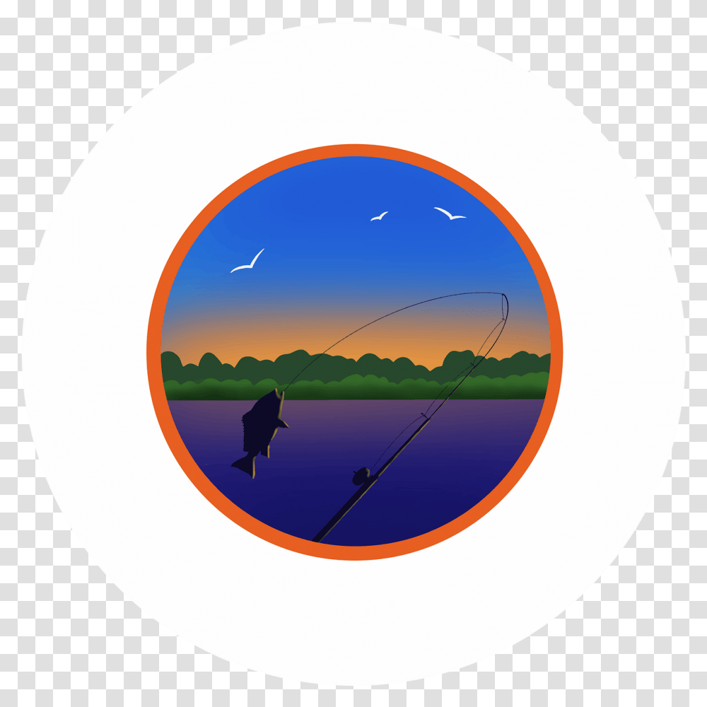 Fishing Fish Logo Circle, Water, Outdoors, Angler, Leisure Activities Transparent Png