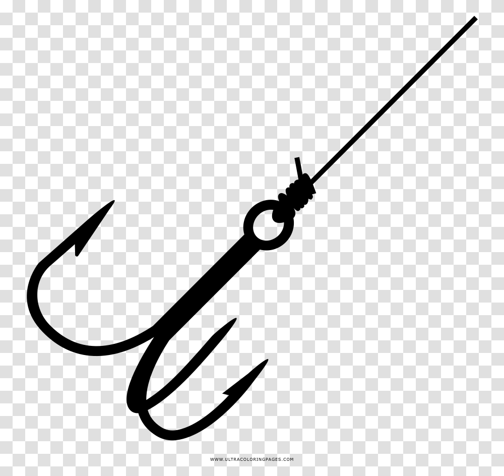 Fishing Hook Coloring, Gray, World Of Warcraft Transparent Png