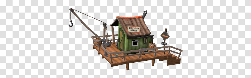 Fishing Hut Swing, Wood, Bulldozer, Vehicle, Transportation Transparent Png
