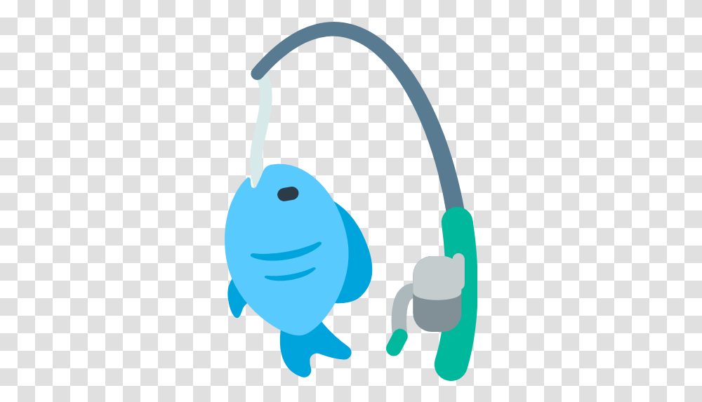 Fishing Pole And Fish Emoji, Electronics, Headphones, Headset, Animal Transparent Png