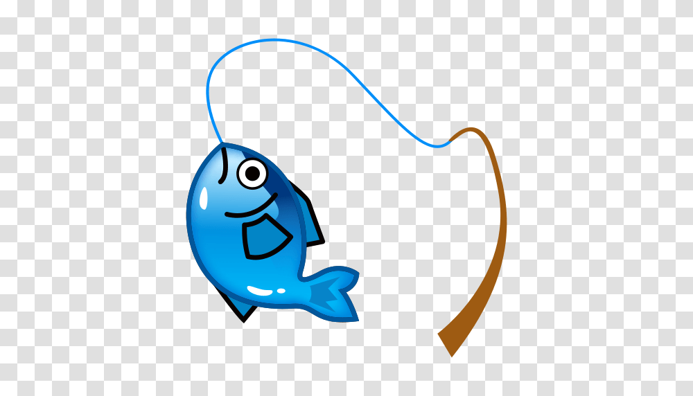 Fishing Pole And Fish Emoji For Facebook Email Sms Id, Animal, Invertebrate, Mammal, Insect Transparent Png