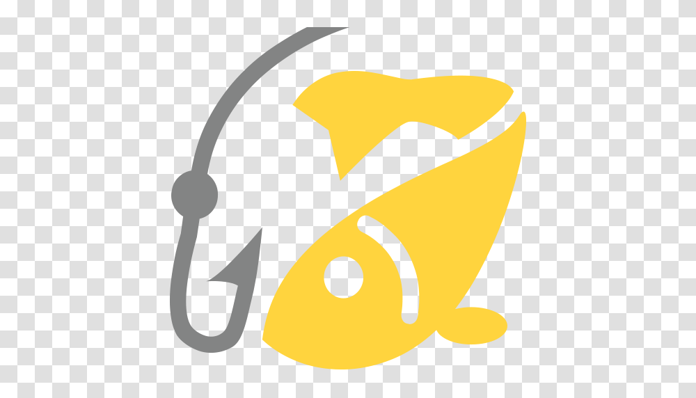 Fishing Pole And Fish Emoji For Facebook Email Sms Id, Label, Pac Man Transparent Png