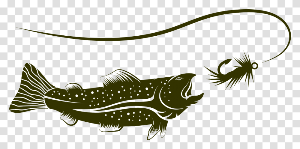 Fishing Rod Fishing Hook Silhouette, Animal, Cod, Amphibian, Wildlife Transparent Png