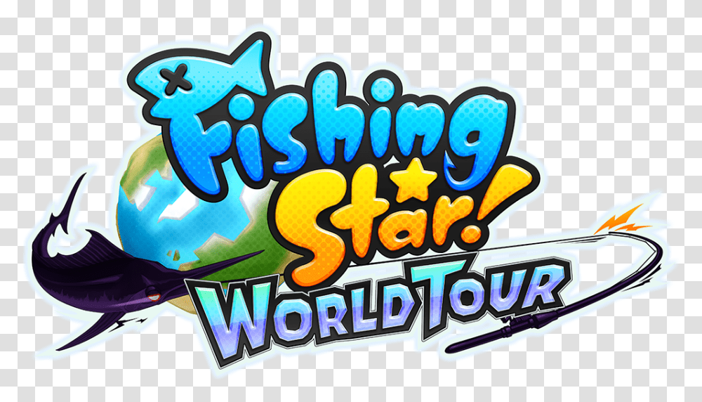 Fishing Star World Tour Nintendo Switch Fishing Star World Tour Logo, Food, Label, Text, Graffiti Transparent Png
