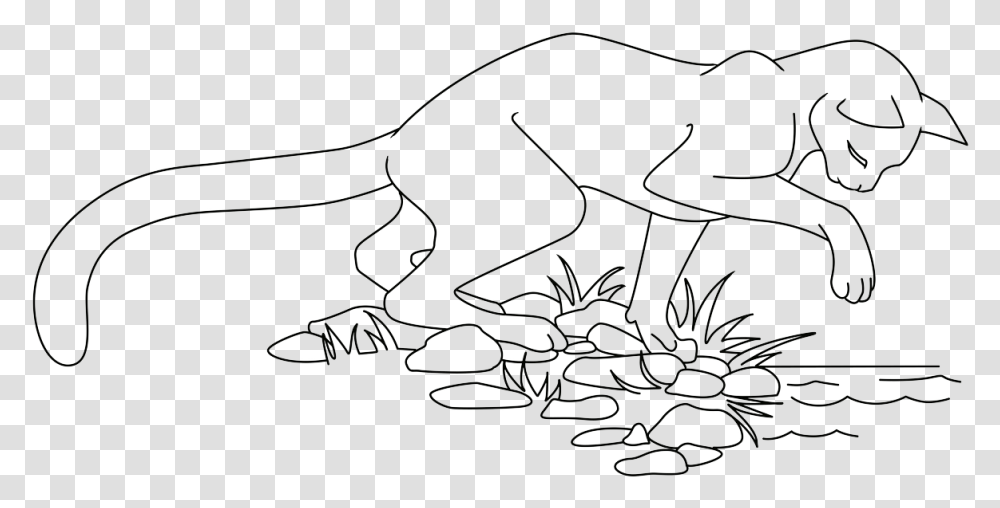 Fishing Trip Lineart Line Art, Animal, Mammal, Accessories Transparent Png
