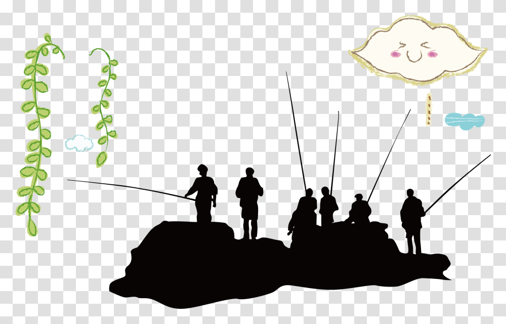 Fishing Vector Free, Plant, Flower, Blossom, Leaf Transparent Png