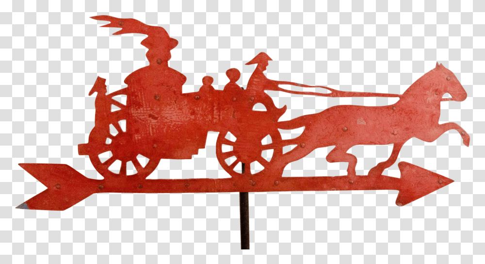 Fiske Horse Drawn Steam Fire Engine Weathervane From Horse Drawn Fire Engine Clip Art, Soil, Cross, Weapon Transparent Png