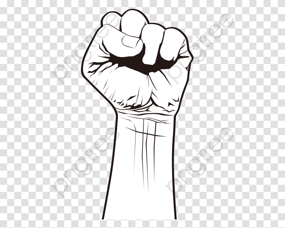 Fist Clipart Punho Desenho Fundo Preto, Hand, Wrist, Person, Human Transparent Png