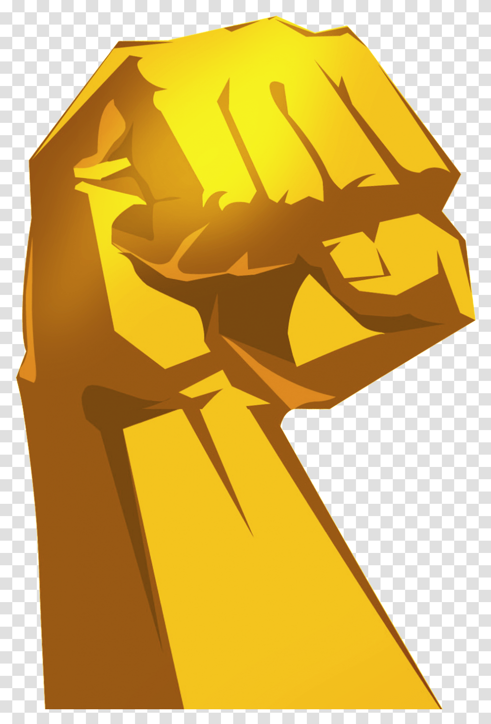 Fist Clipart Strength Hard Working, Hand, Gold, Trophy Transparent Png