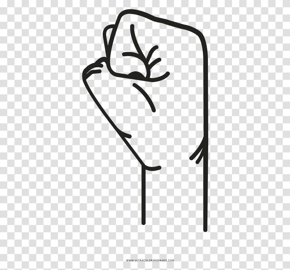 Fist Coloring, Stencil, Face, Silhouette Transparent Png