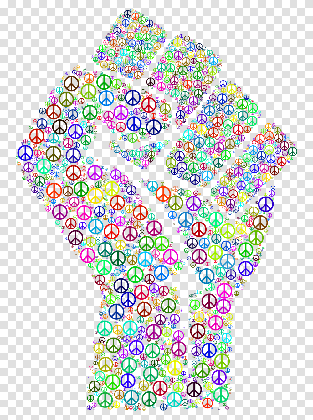 Fist Hand Clenched Fingers Peace Sign Symbol Civil Rights Movement, Light Transparent Png