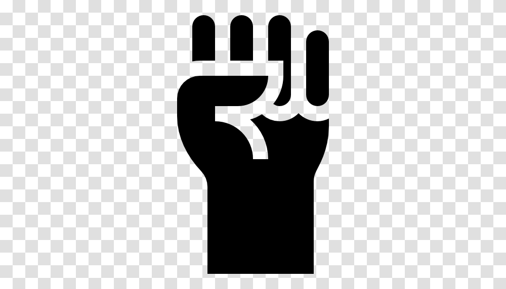 Fist, Hand, Stencil Transparent Png