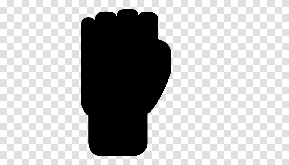 Fist Icon, Silhouette, Hand, Light, Stencil Transparent Png