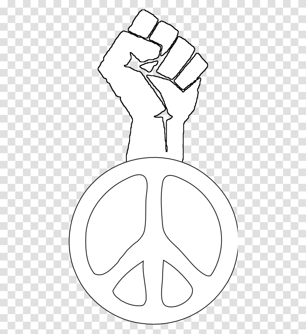 Fist Occupy Street Fight Power Peace Groovy Hippy Peace, Hand, Stencil, Snowman, Winter Transparent Png
