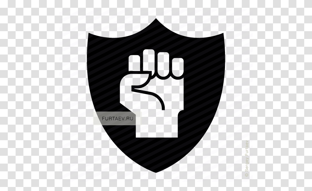 Fist On Shield Vector Icon, Hand, Pillow, Cushion Transparent Png