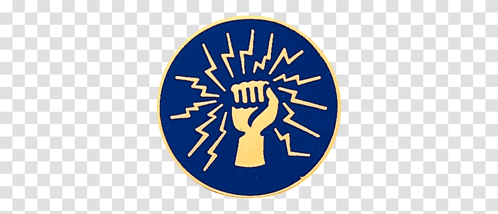 Fist With Lightning Bolts Circle, Hand, Symbol, Logo, Trademark Transparent Png