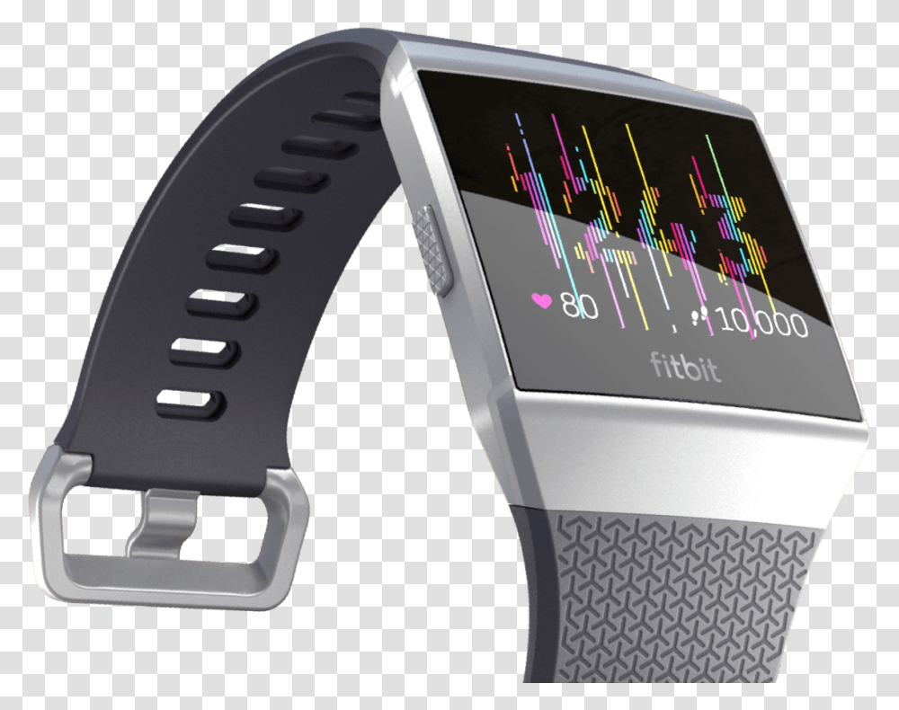 Fitbit Ionic Glitch Clock Blaze Watch Faces Glitch, Wristwatch, Digital Watch Transparent Png