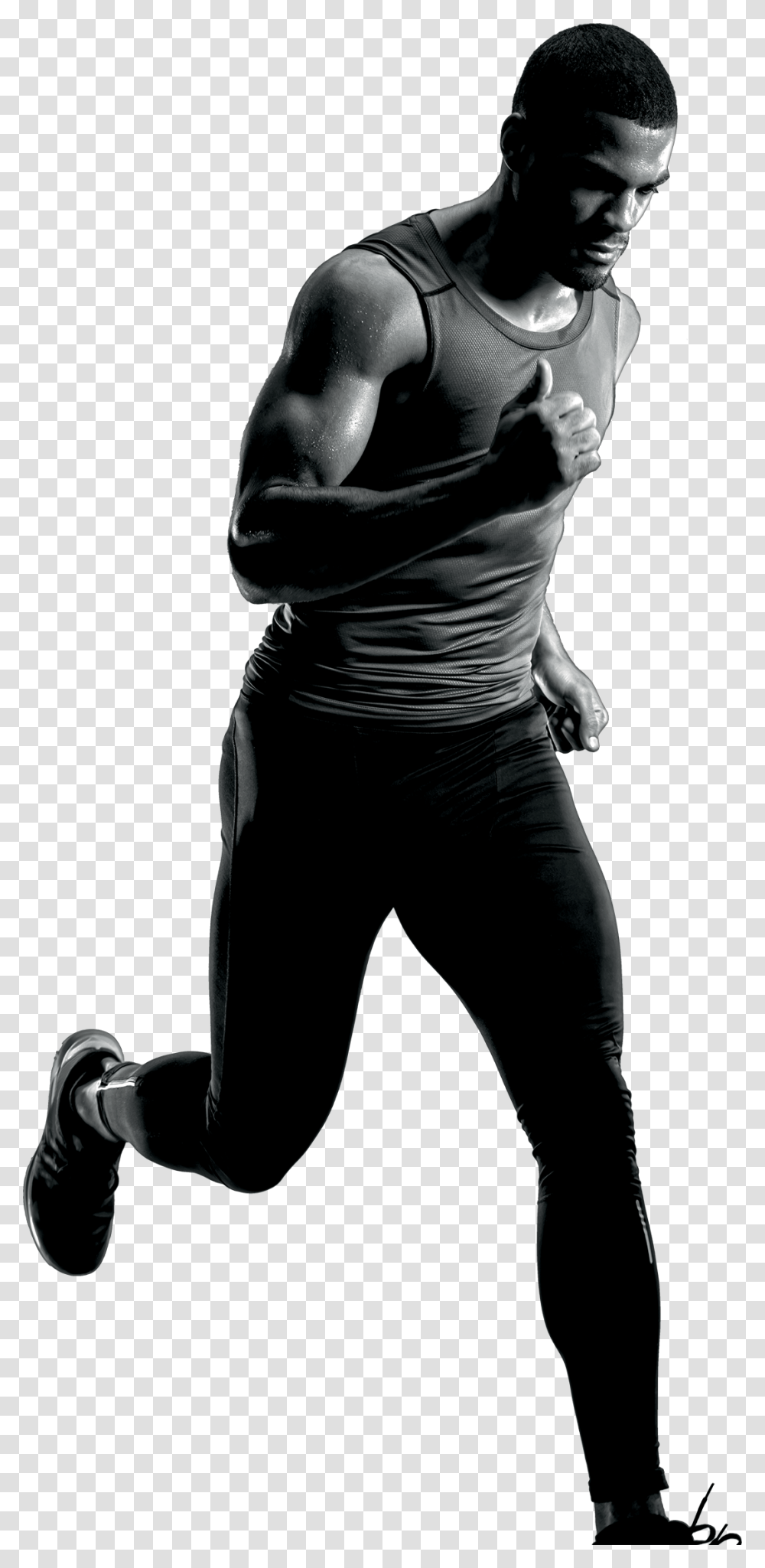 Fitness Black Man Fitness, Person, Female, Sleeve Transparent Png
