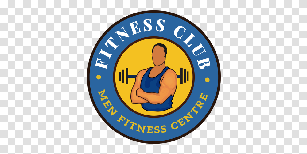 Fitness Centre Men Gym Logo Old Dave And Busters Logo, Person, Human, Symbol, Trademark Transparent Png